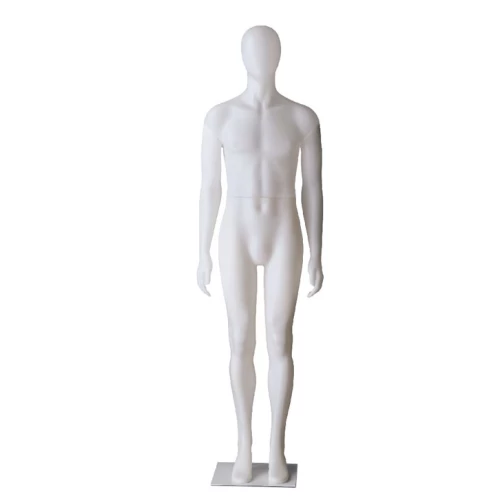 Male White/Opal Abstract Head PE Mannequin 70701