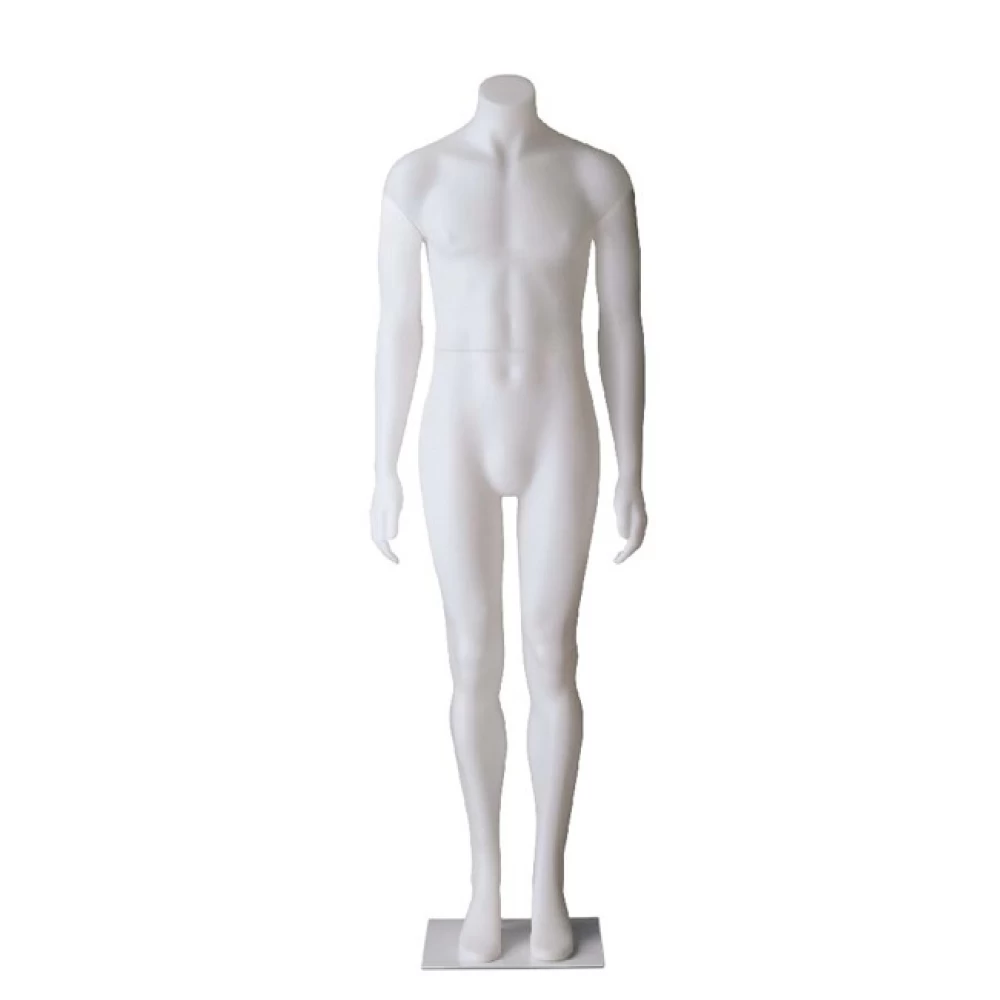 Male White/Opal Headless PE Mannequin 70700