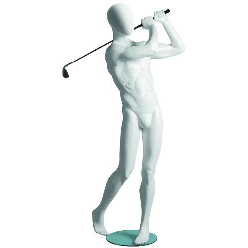 Male White Sports Mannequin - Golfer 74131