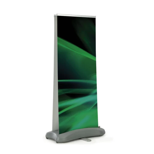 Outdoor Single or Double Sided Banner Stand 800mm Wide Grey 80014