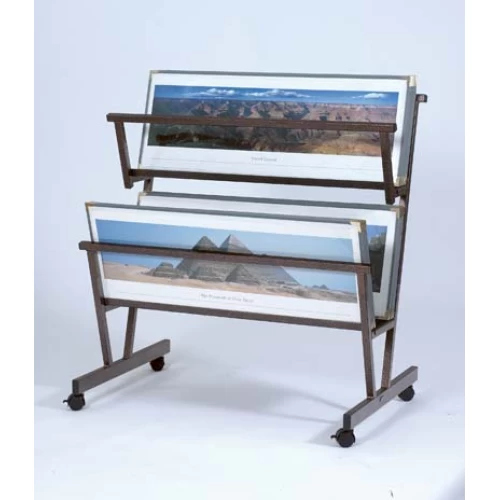 Double Panoramic Poster Browser Display Stand & 15 Classic Sleeves 15 x 40 Inch - 88021