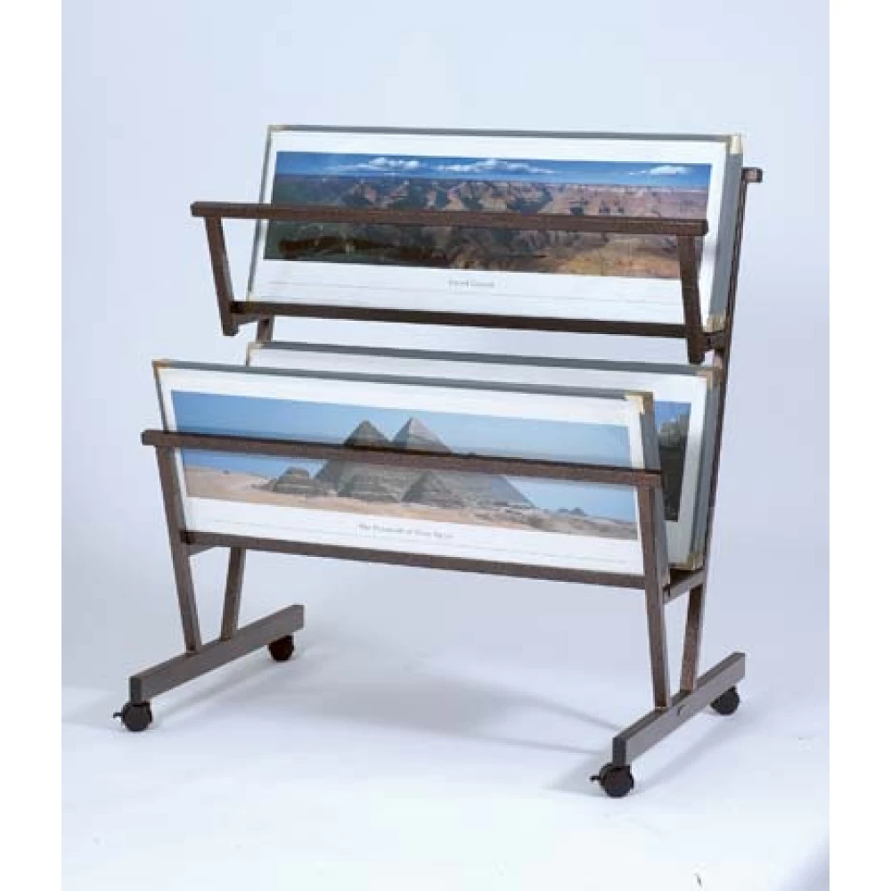 Double Panoramic Poster Browser Display Stand & 15 Classic Sleeves 15 x 42 Inch - 88022