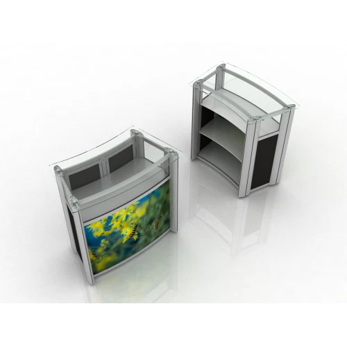 Point Of Sale Counter Display With Lockable Doors 30100