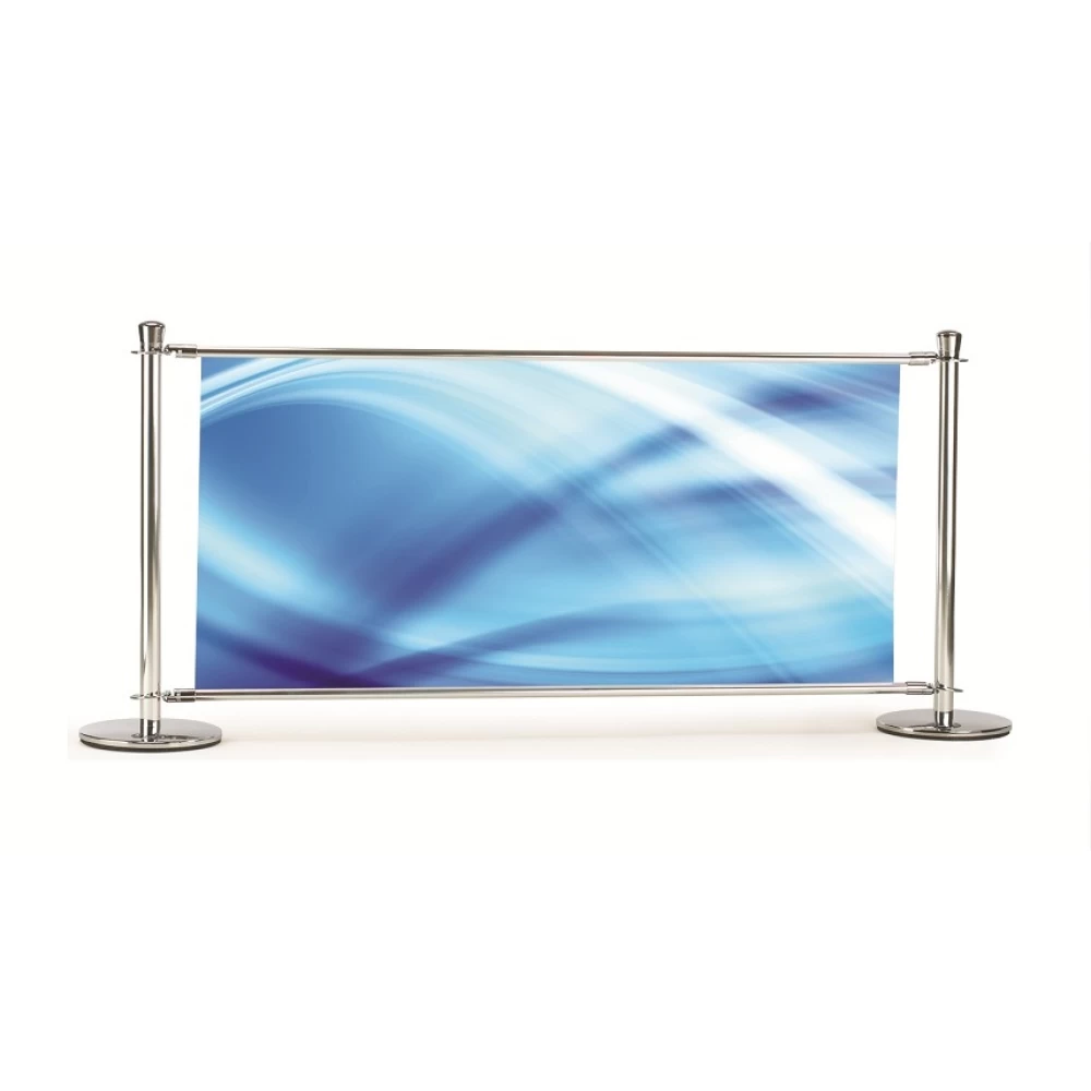 Premium Cafe Banner - Chrome 2000mm Wide 13009