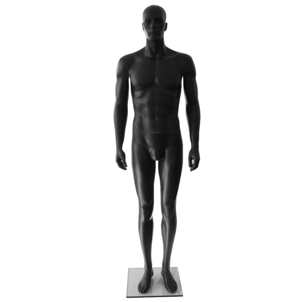 Realistic Male Black Fibreglass Mannequin 70606