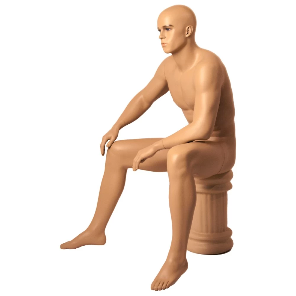 Realistic Male Mannequin - Sitting Pose