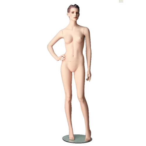 Right Hand on Hip Female Mannequin,(White Matt/Natural with Make up) 71407