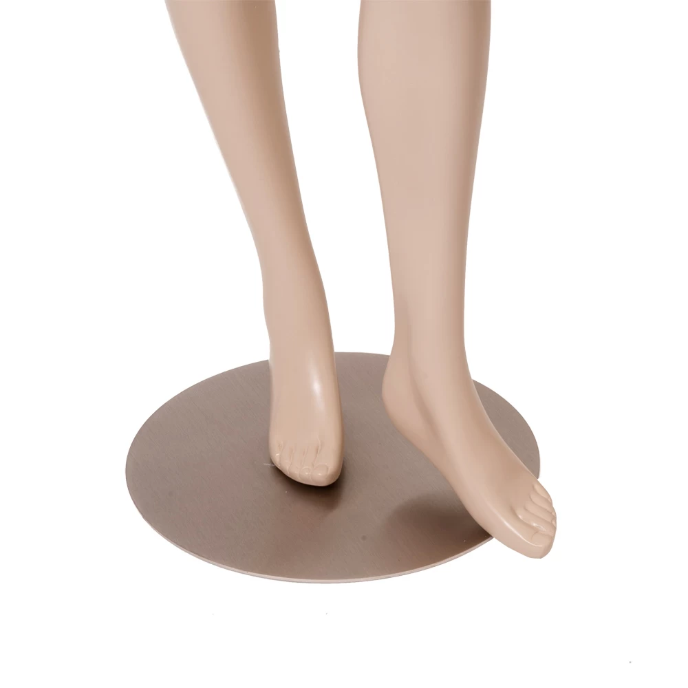 Right Hand on Hip Flesh Tone Female Mannequin, Left Bent Leg 71411