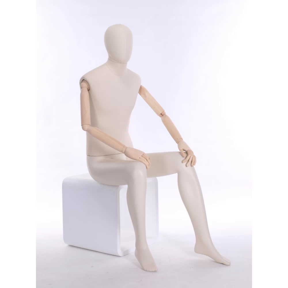 Seated Male Articulated Mannequin