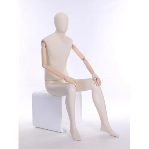 Seated Male Articulated Mannequin