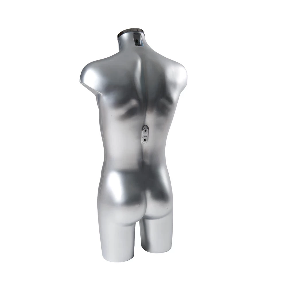 Silver Male Bust Form Without Stand 76116