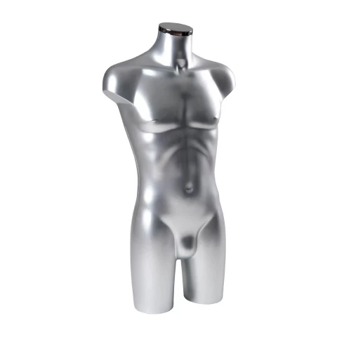 Silver Male Bust Form Without Stand 76116