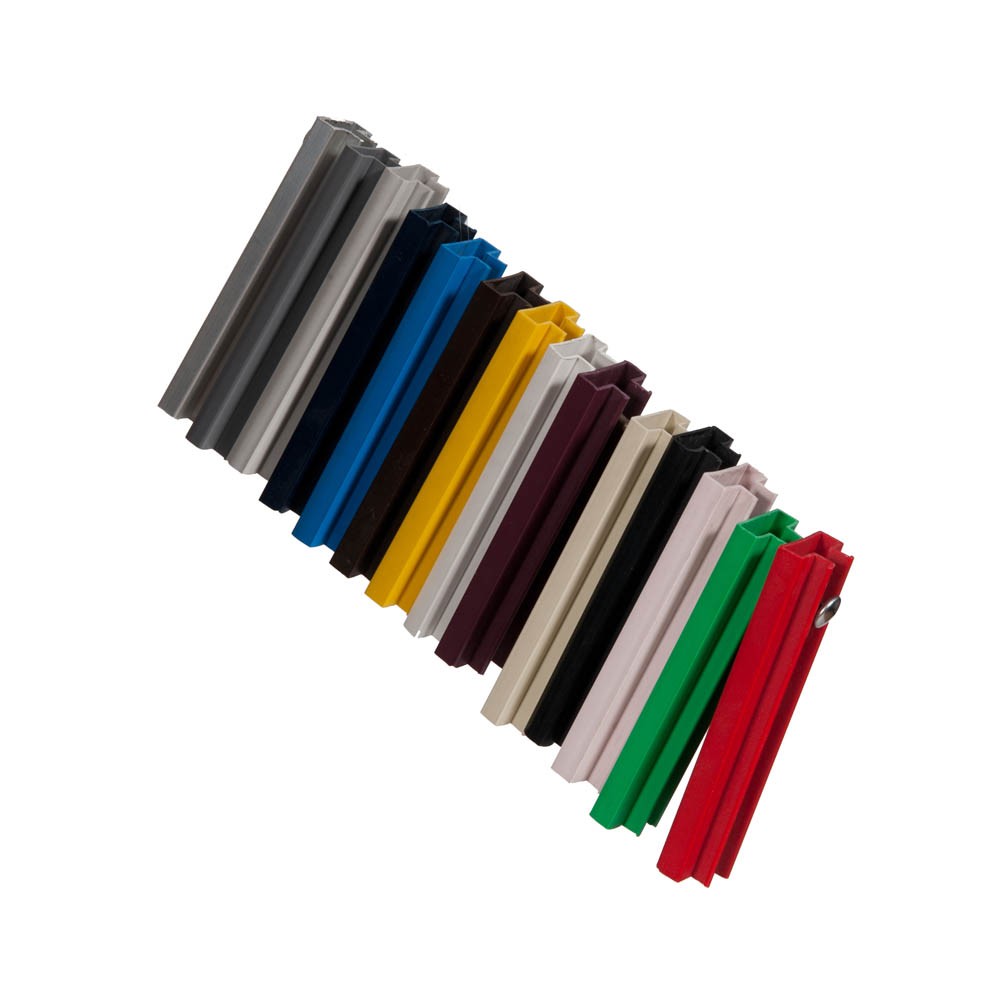 12 NEW BLACK SLATWALL PANEL PVC PLASTIC CLIP IN INSERTS 