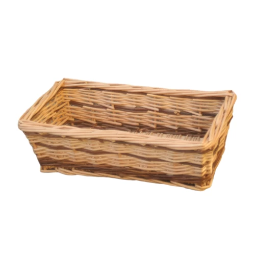 Small Rectangular Two Tone Packing Tray Buff  Willow x 20 95311