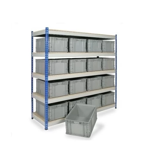 Standard Shelving Racking With 16 x Euro Containers 99229