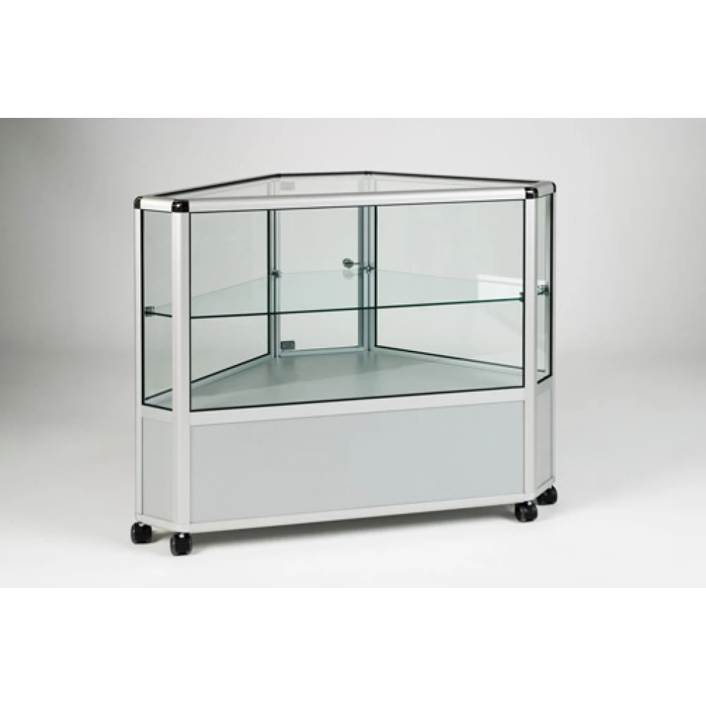 Two Thirds Glass Display Corner Counter 810mm 26012