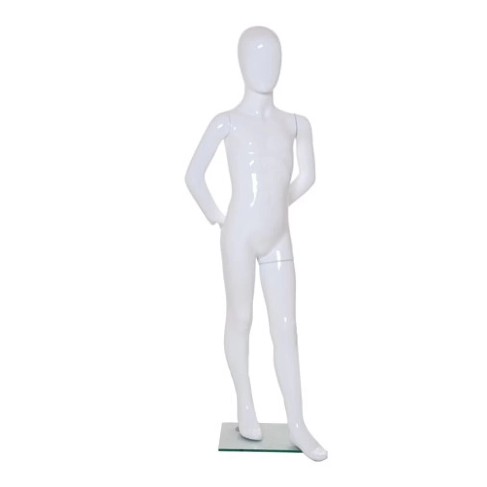 White Gloss - Arms Behind Back Child Mannequin 9 Yrs 72209