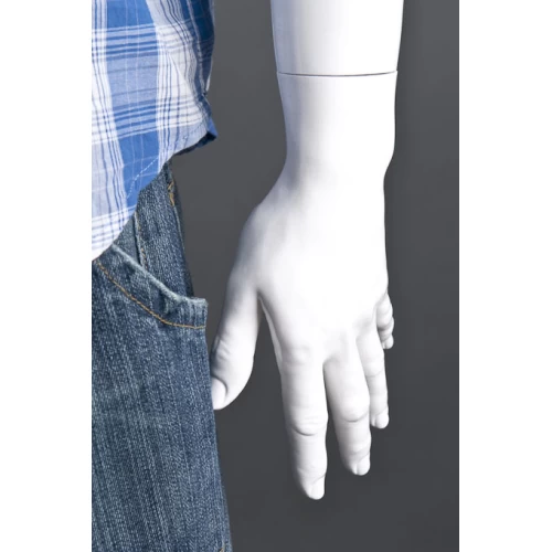 White Gloss - Hands at Side, Straight Stance, Male Mannequin - 70101