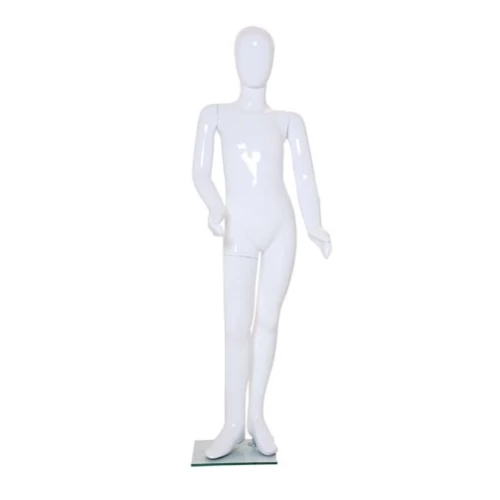 White Gloss - Hands at Side Child Mannequin 11 Yrs 72211