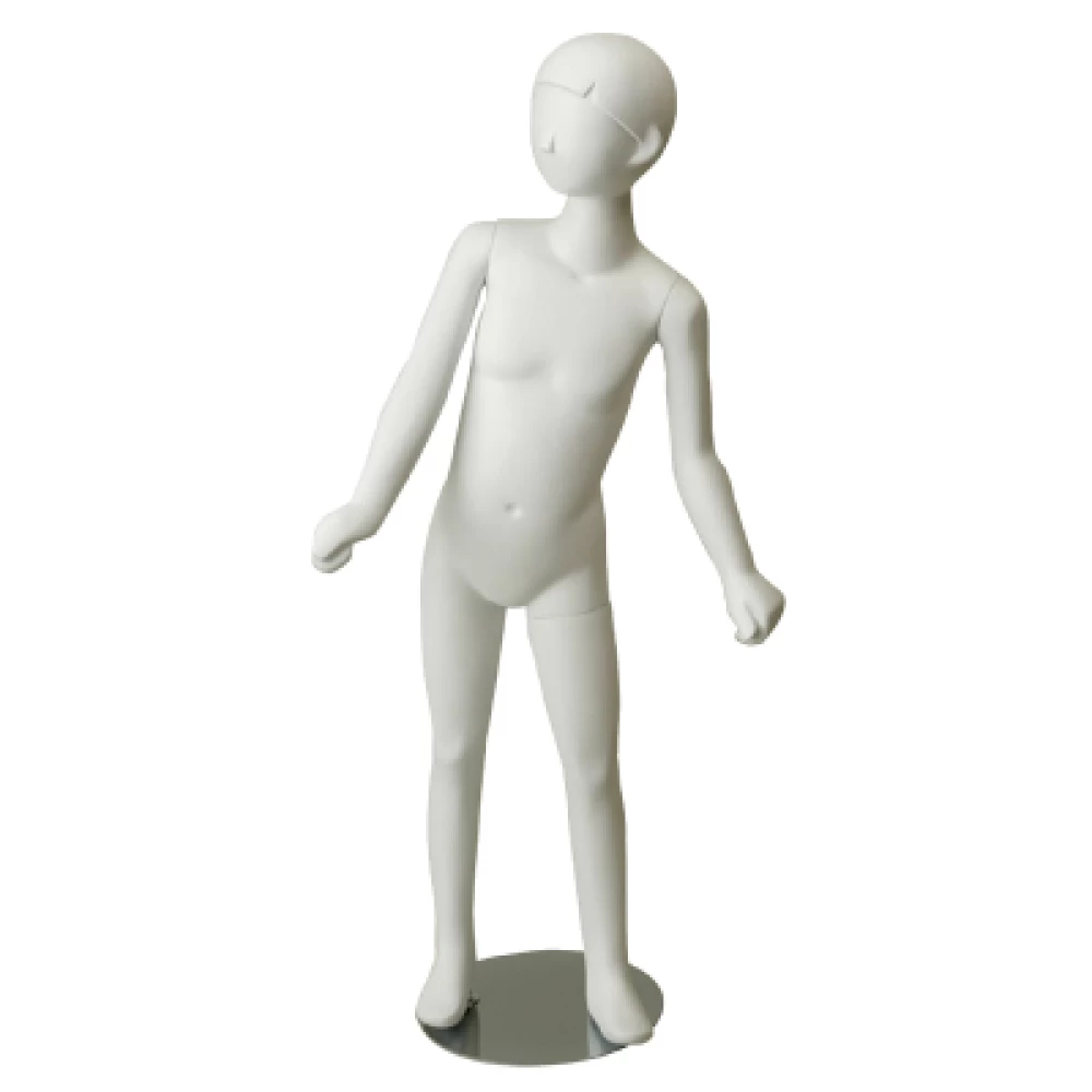 White Gloss - Hands at Side Child Mannequin 6-7 Yrs 72203