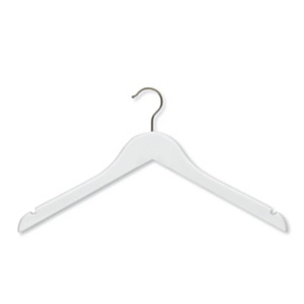 White Gloss Wishbone Hanger 43cm (Box of 50) 52023