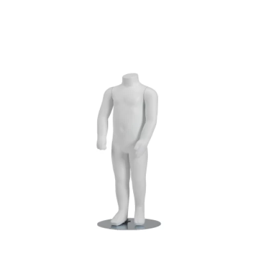 White Matt - Hands at Side - Headless Child Mannequin 2 Yrs 72301
