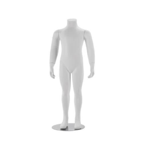 White Matt - Hands at Side - Headless Child Mannequin 6 Yrs 72307