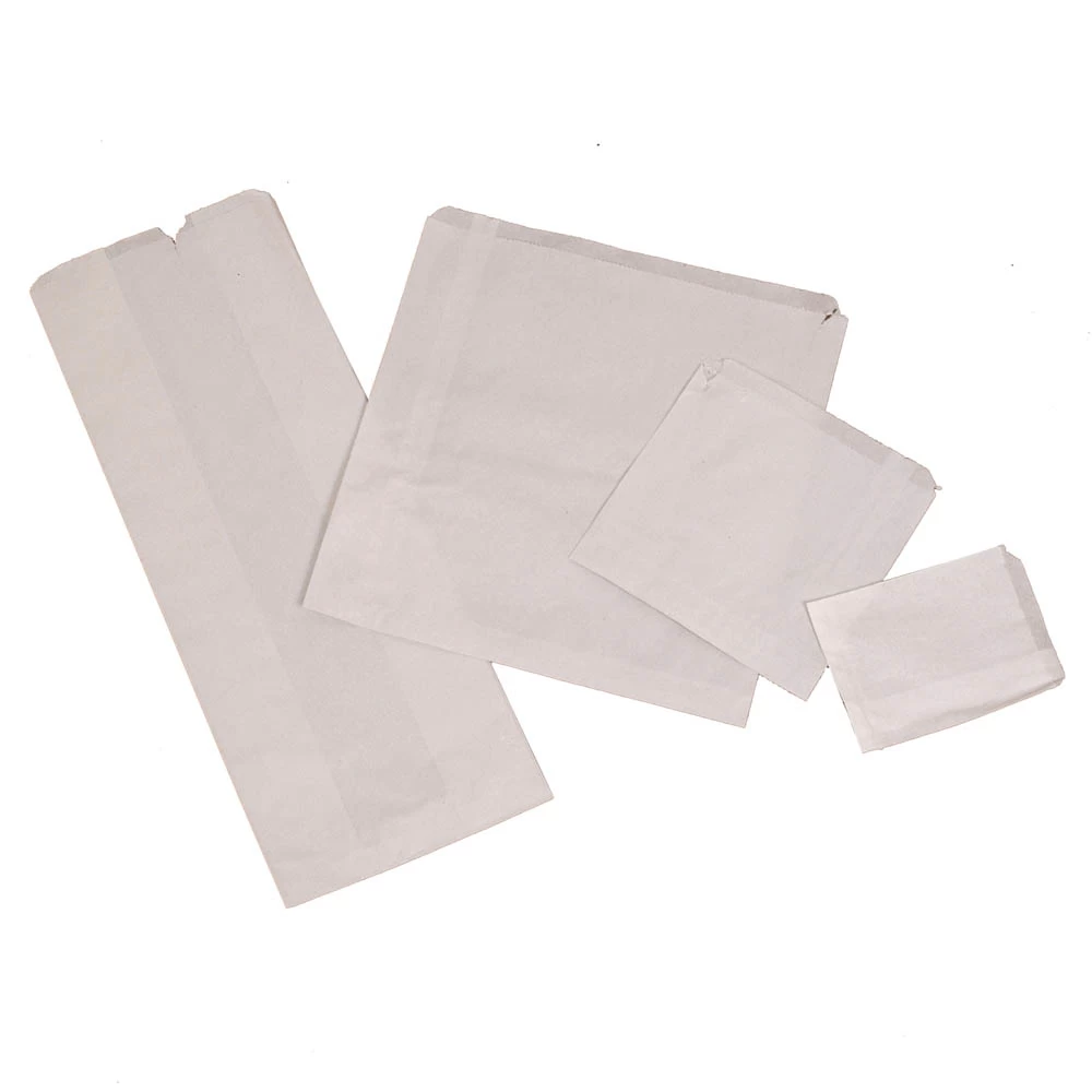 White Sulphite Paper Bags 5 Inch x 5 Inch (1000 Pack) 18211