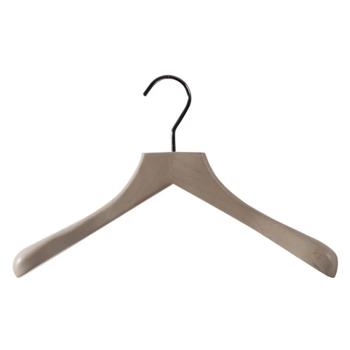 White Wash Jacket Hangers with 6mm Chrome Hook 39cm (Box of 24) 50025