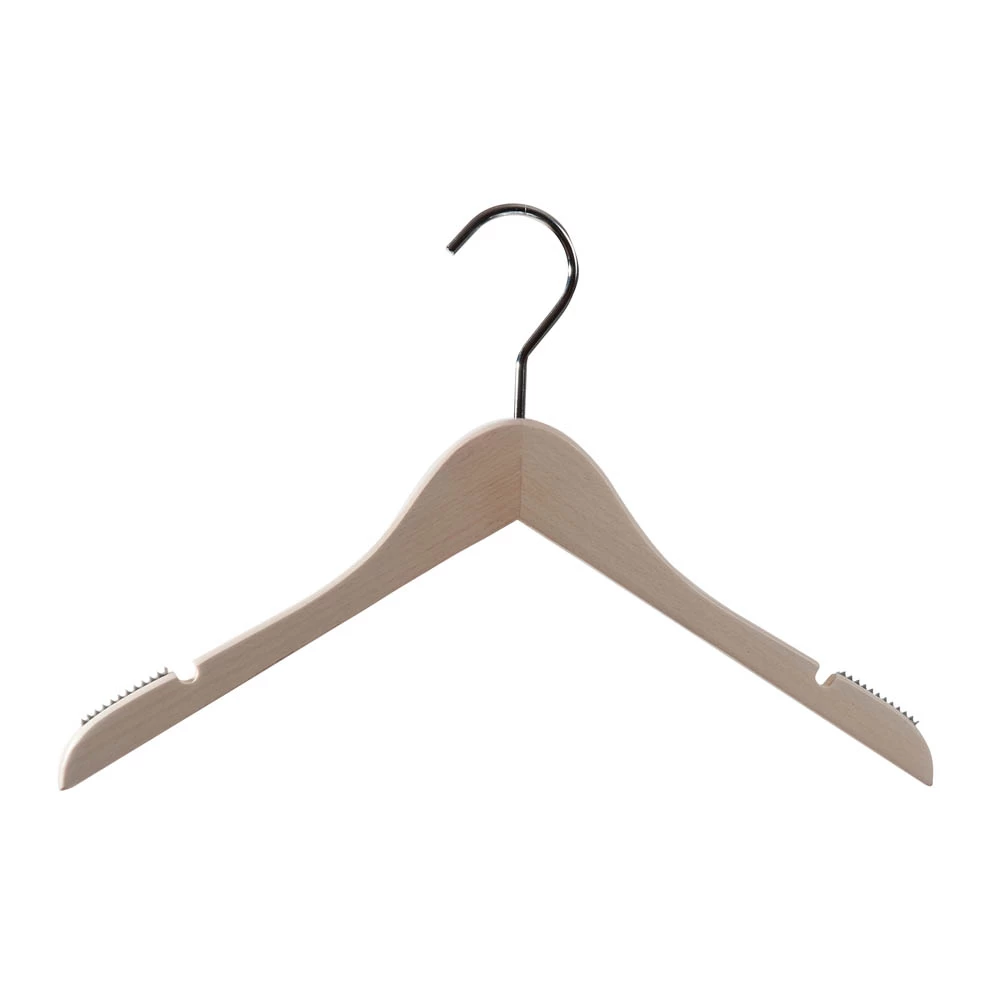 White Wash Shaped Hangers with 6mm Chrome Hook 40cm (Box of 100) 50026