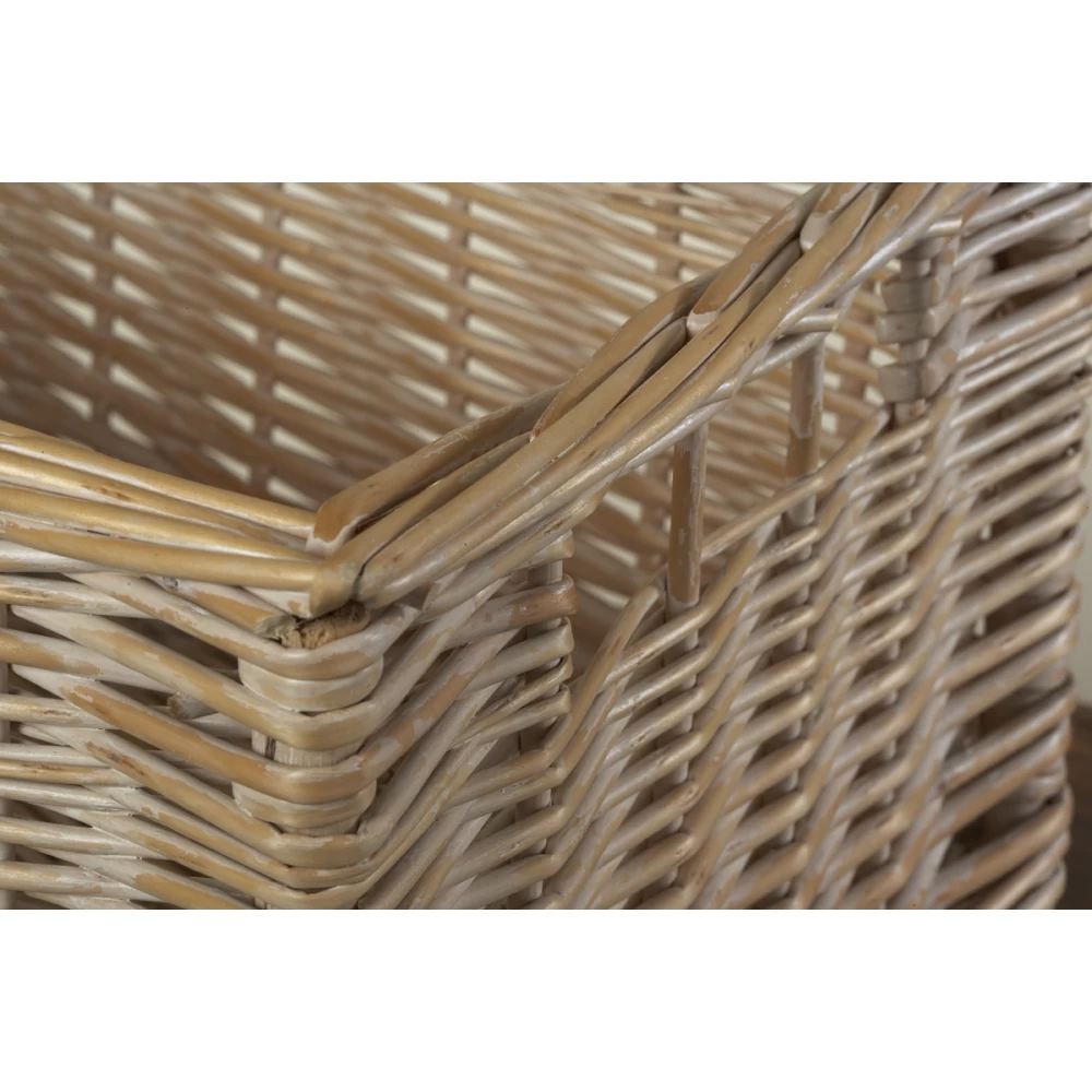 White Wash Storage Baskets Set Of Four - 95328