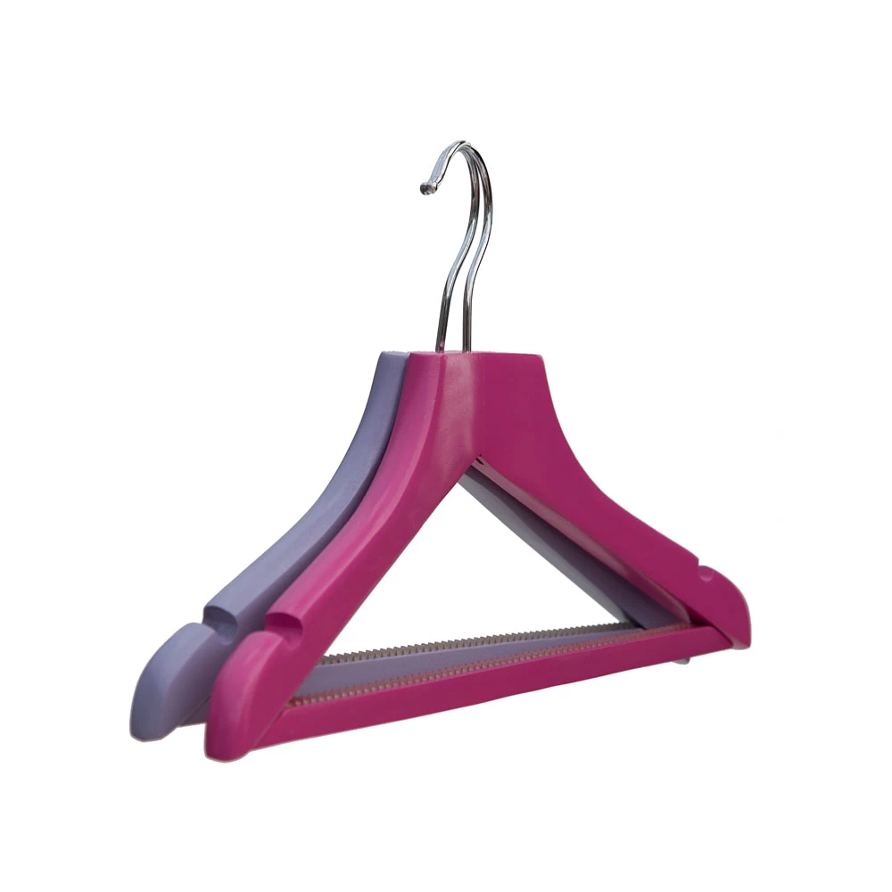 Wooden Baby Pink & Lilac Wishbone Clothes Hangers (Box of 40) 51027