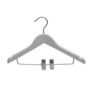 Hangerworld™ 30cm Children's White Wooden Animal Head Clip Hangers Clothes Coat 