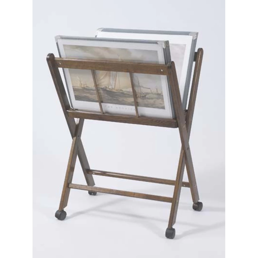 Wood Poster Browser Display Stand & 15 Classic Sleeves 19 x 24 Inch - 88023
