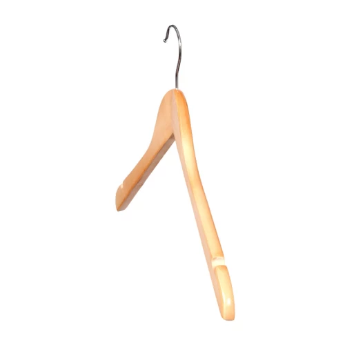 Wooden Shaped Clothes Hangers 43cm With Notches (Box of 100) 50017