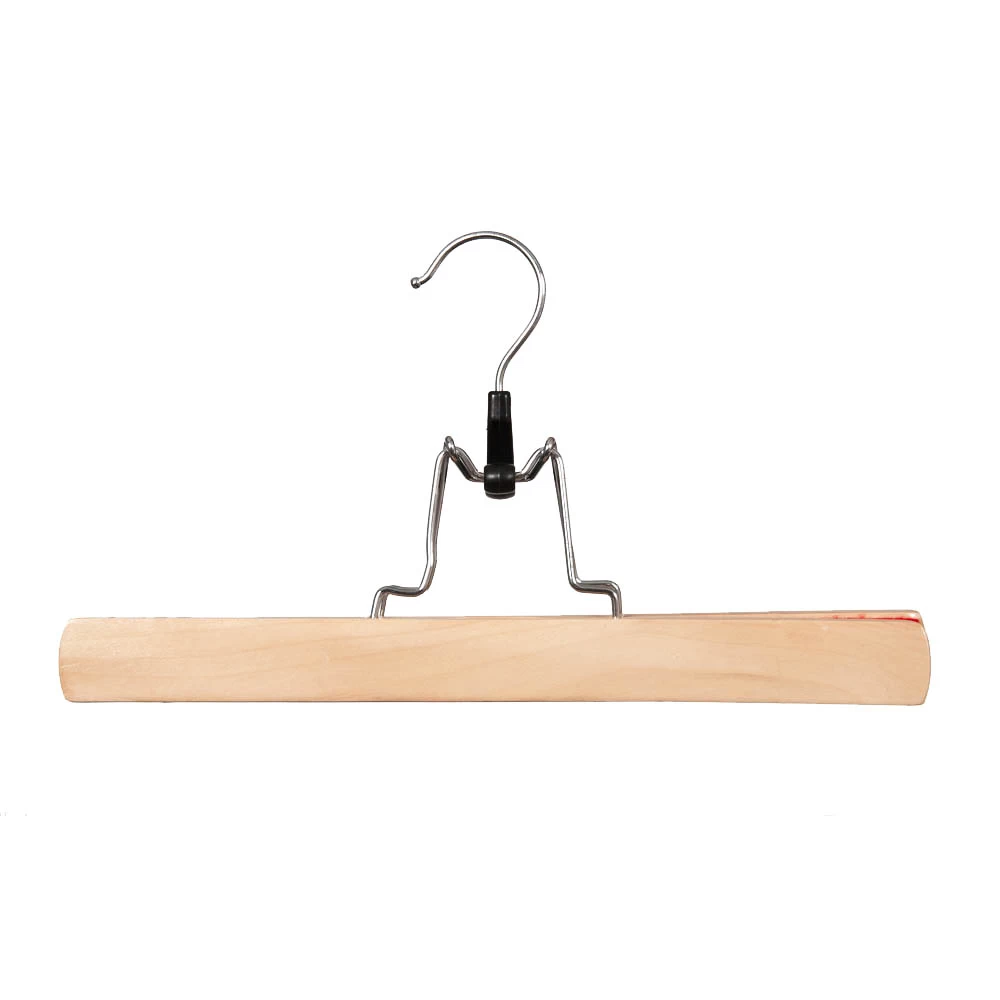 Wooden Straight Clamp Clothes Hangers 30cm (Box of 100) 50015
