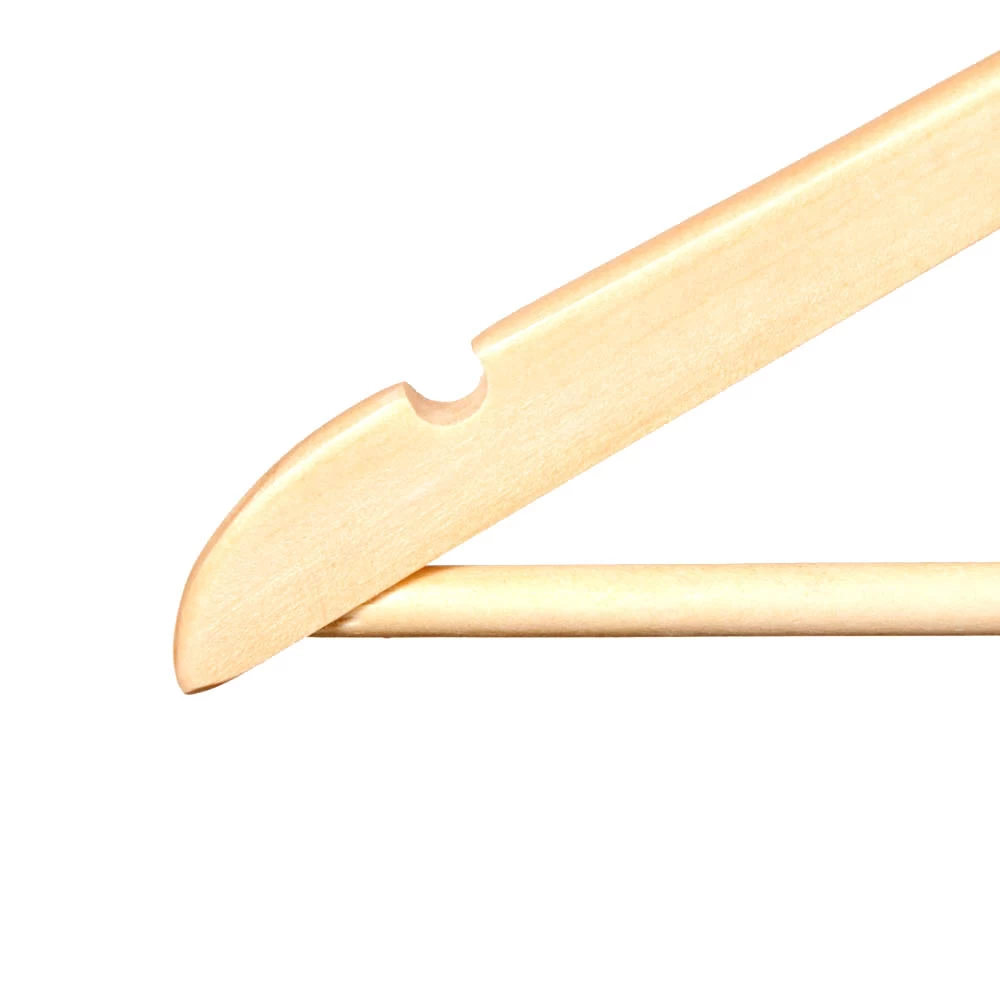Wooden Wishbone Hangers With Centre Bar 45cm (Box of 100) 50003