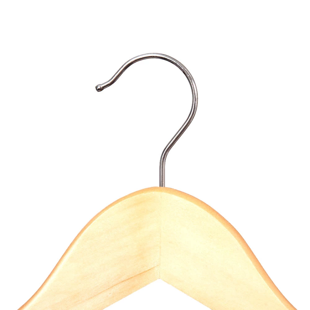 Wooden Wishbone Hangers With Centre Bar 45cm (Box of 100) 50003