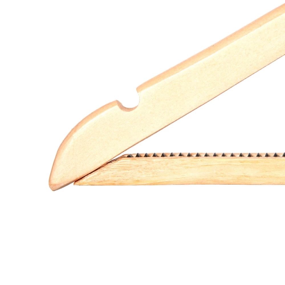Wooden Wishbone Hangers With Non Slip Centre Bar 43cm (Box of 100) 50004