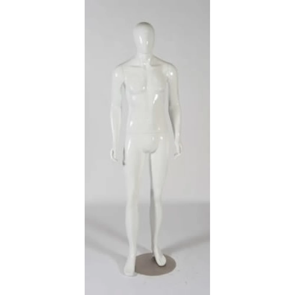 Zak White Gloss Male Mannequin 70118
