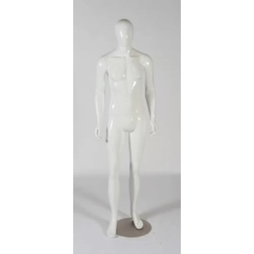 Zak White Gloss Male Mannequin 70118