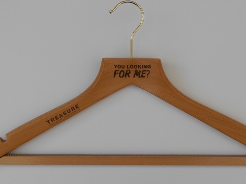 Engraved Wooden Coat/Clothes Hangers